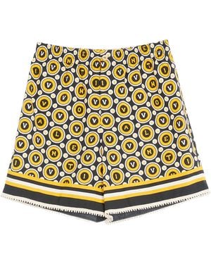 Valentino Cotton Bulles Royales Bermuda Shorts - Natural