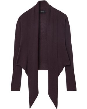 AllSaints Merino Wool Wasson Pirate Cardigan - Purple