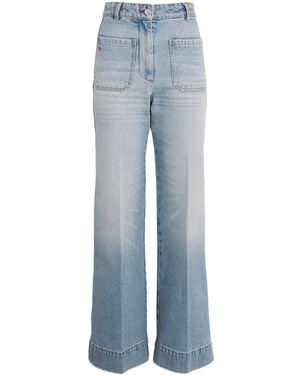 Victoria Beckham Tapered Alina Straight Jeans - Blue