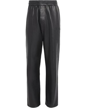 Amiri Leather Track Sweatpants - Grey