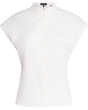 Theory Poplin Slim Shirt - White