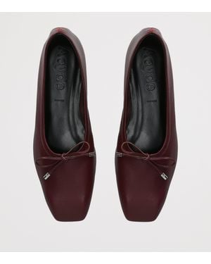 Aeyde Leather Nomi Ballet Flats - Red