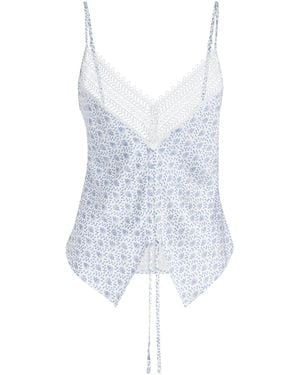 Claudie Pierlot Lace-Trim Top - Blue