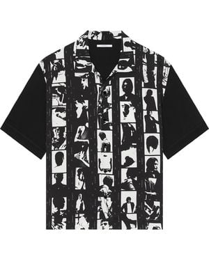 Givenchy Photonegative Print Short-Sleeve Shirt - Black