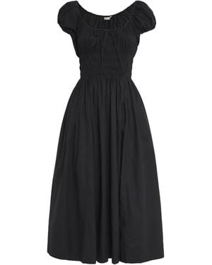 Doen Organic Cotton Quinn Midi Dress - Black