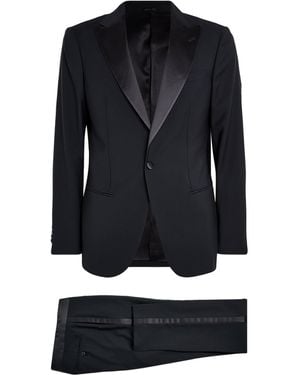 Giorgio Armani Virgin Wool-Silk 2-Piece Soho Tuxedo - Black