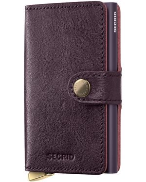 Secrid Basco Leather Miniwallet - Purple