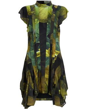 AllSaints Printed Fleur Mini Dress - Green