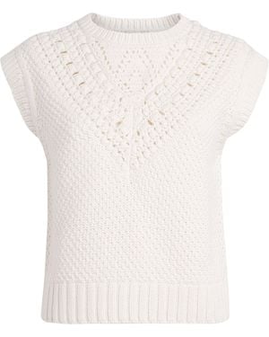 ME+EM Organic Cotton-Merino Wool Vest - White