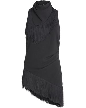 Camilla & Marc Fringed Asymmetric Dune Top - Black