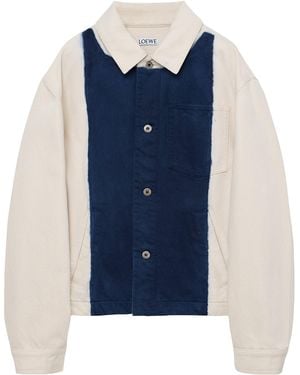 Loewe Two-Tone Denim Jacket - Blue