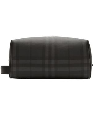 Burberry City Check Zip Pouch - Black