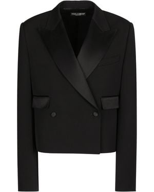 Dolce & Gabbana Double-Breasted Tuxedo Jacket - Black