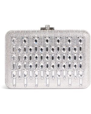 Judith Leiber Embellished Slim Slide Bijou Clutch Bag - Black