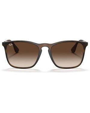 Ray-Ban Chris Square Sunglasses - Brown