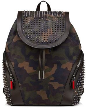 Christian Louboutin Calf Leather Funky Backpack - Black