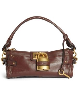 Chloé Small Leather Paddington Top-Handle Bag - Brown