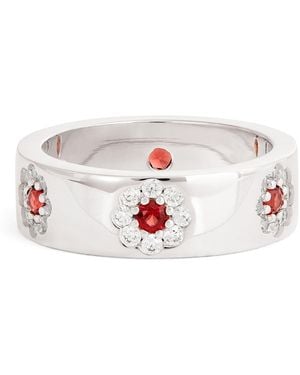 Hatton Labs Sterling Daisy Ring - White