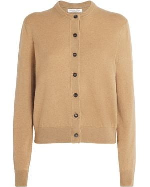 Johnstons of Elgin Cashmere Classic Cardigan - Natural