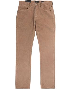 7 For All Mankind Corduroy Straight Pants - Natural