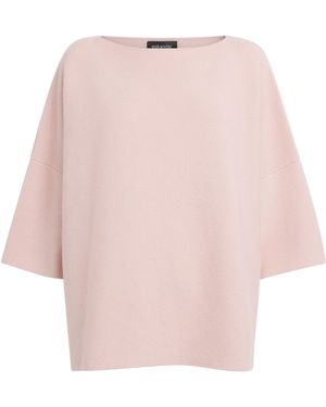 Eskandar Cashmere Split-Sleeve Sweater - Pink