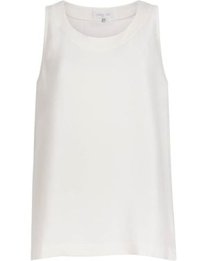 Eskandar Silk Sleeveless Top - White