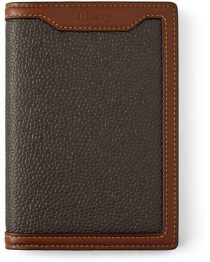 Mulberry Scotch Grain Passport Cover - Brown