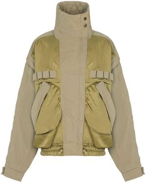 Balmain Twill Bomber Jacket - Green