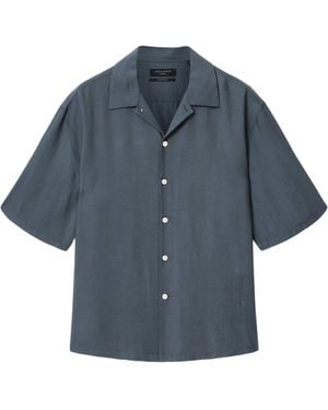 AllSaints Purley Short-Sleeve Shirt - Blue