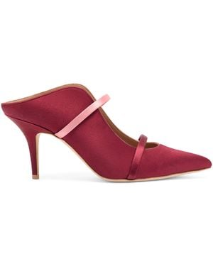 Malone Souliers Satin Maureen Heeled Mules 70 - Purple