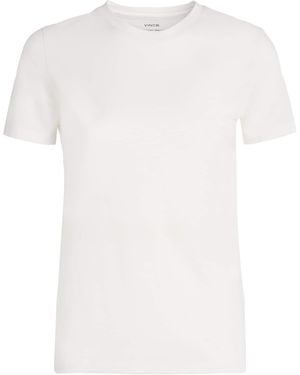 Vince Pima Cotton Essential T-Shirt - White