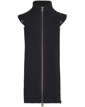 Veronica Beard Merino Wool-Cashmere Uptown Dickey - Black