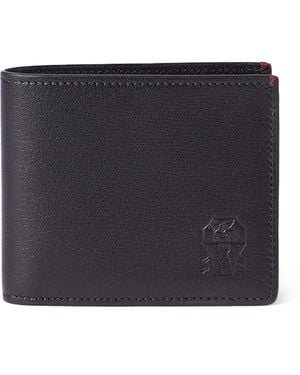 Brunello Cucinelli Leather Bifold Wallet - Black