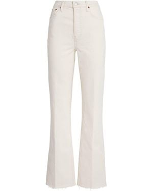 RE/DONE '70S High-Rise Bootcut Jeans - White