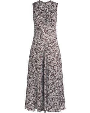 Sandro Printed Maxi Dress - Grey