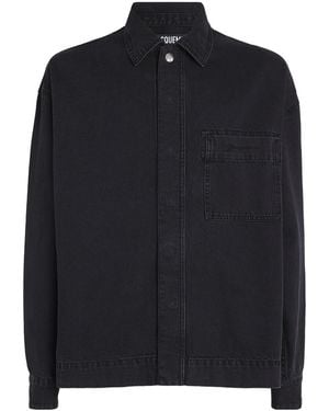 Jacquemus Denim Shirt Jacket - Black