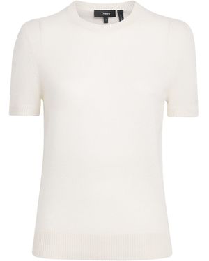 Theory Cashmere T-Shirt Jumper - White