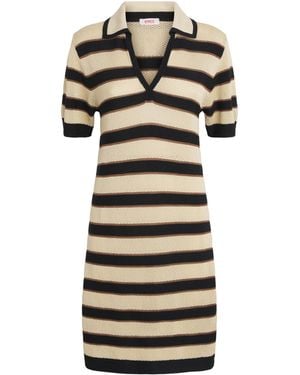Eres Knitted Hemisphere Polo Dress - Black