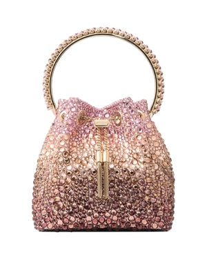 Jimmy Choo Embellished Bon Bon Top-Handle Bag - Pink