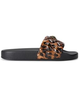 Kurt Geiger Meena Eagle Slides - Brown
