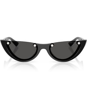 Jimmy Choo Oval Sunglasses - Black