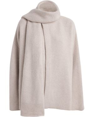 LeKasha Organic Cashmere Scarf Spain Cardigan - Gray