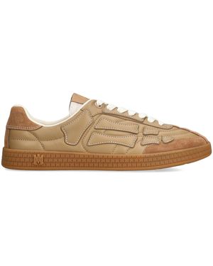 Amiri Leather Pacific Football Trainers - Natural