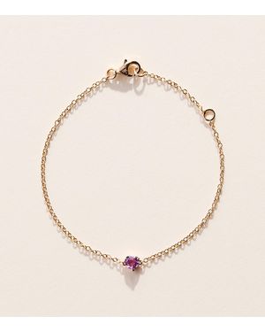 SHAY Rose And Sapphire Baby Heart Bracelet - Natural
