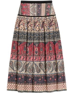 Valentino Paisley Maxi Skirt - Multicolor