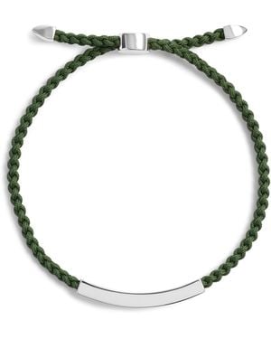 Monica Vinader Sterling Linear Bold Cord Bracelet - Metallic