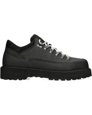 Diemme Leather Cornaro Low-Top Boots - Black