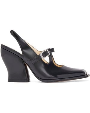 Loewe Leather Onda Sandals 90 - Black