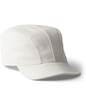 Prada Cotton Drill Baseball Cap - White
