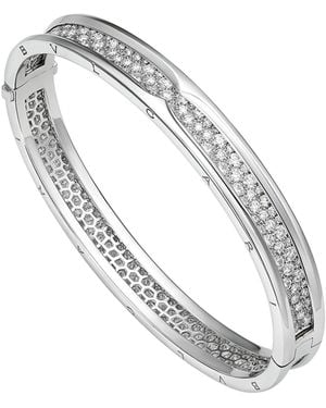 BVLGARI And Diamond B.Zero1 Bangle - Metallic